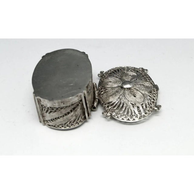 Postmodern Postmodern Polish Silver Pill Container, 1960s For Sale - Image 3 of 9