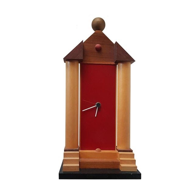 Postmodern Table Clock by Pirondini, 1980s For Sale - Image 5 of 9