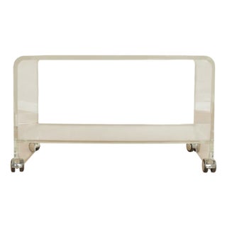 Acrylic Glass Sidetable Trolley, 1960s For Sale