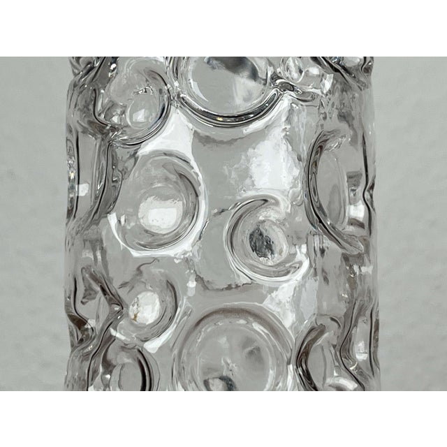 Mid-Century Modern Space Age Bubble Glass Vase by Wilhelm Braun-Feldweg for Hirschberg, Germany, 1960s, in Very Good...