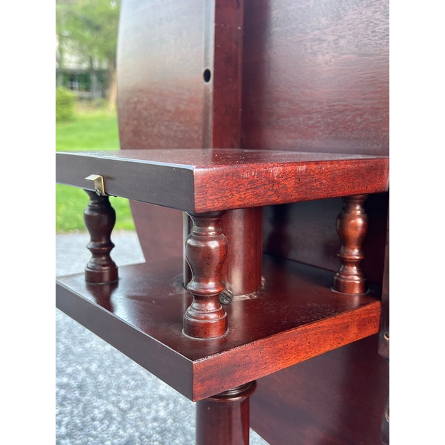 Brown Queen Anne Style Mahogany Bird Cage Tilt Top Tea Table For Sale - Image 8 of 9