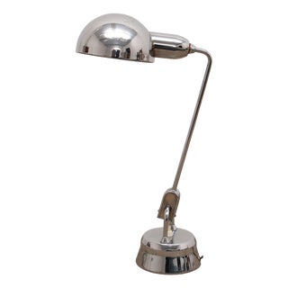 Model 600 Chrome Lamp Selected by Charlotte Perriand for Jumo, 1940s For Sale
