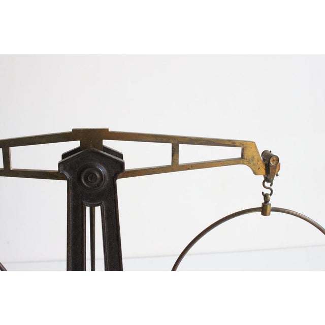 Antique Castiron and Brass Pharmacy Scale, 1900s For Sale - Image 12 of 18