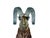 Crystal Glass Ram Standing on Rock Mix Color Art Figure For Sale - Image 9 of 11
