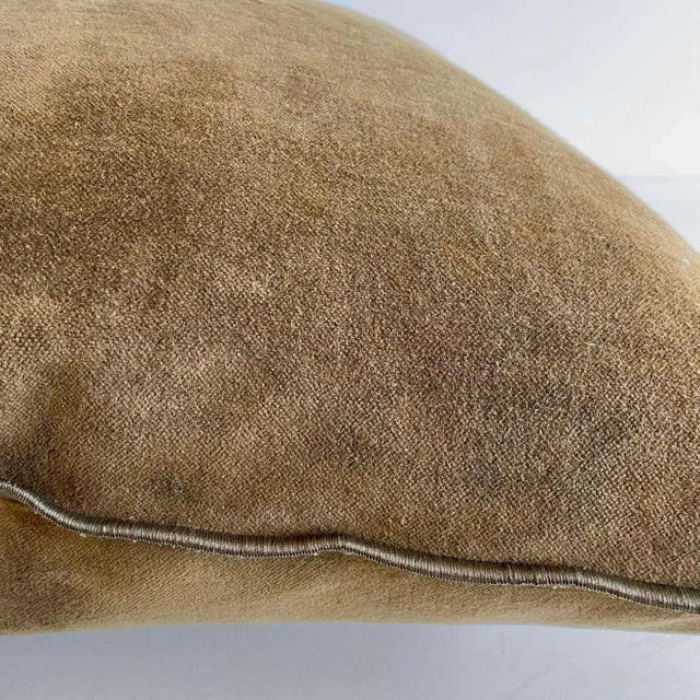 Not Yet Made - Made To Order French Vintage Velvet Pillow in Havane For Sale - Image 5 of 5