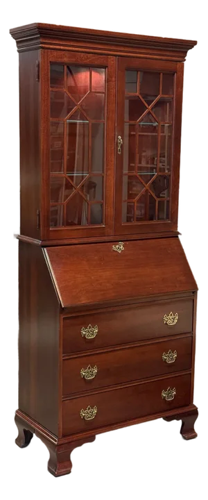 Vintage Jasper Cabinet Co. Secretary Desk + Hutch