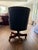 Hancock & Moore 2008 Hancock & Moore Fremont Cobalt Leather Tufted Swivel-Tilt Desk Chair For Sale - Image 4 of 5