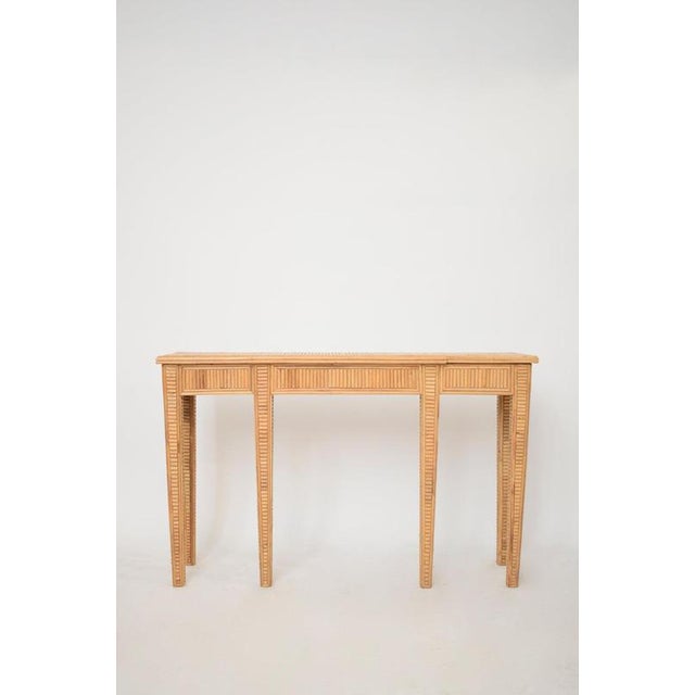 Contemporary Villandry Rattan Console Table by Barracuda Interiors For Sale - Image 3 of 6