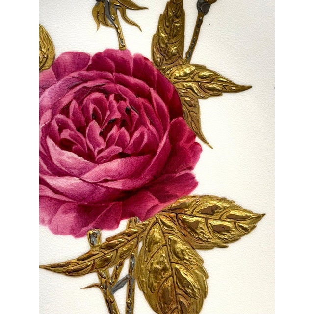 Gold Antique 1880 Minton G4419 Set 6 Hand Painted Rose Gold Platinum Aesthetic Plates For Sale - Image 8 of 16