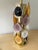 Contemporary Brass Murano Glass Flame Lamps, Italy - a Pair EU Wired For Sale - Image 10 of 13