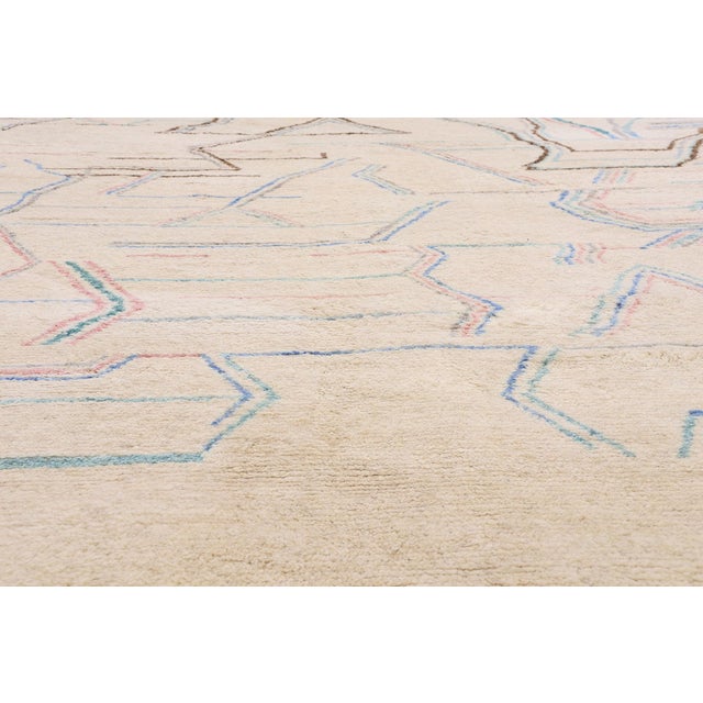 Early 21st Century Organic Bauhaus Moroccan Rug, 10'05 X 13'01 For Sale - Image 5 of 10