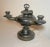 This antique 19th century electrified bronze oil lamp is a unique addition to any lamp collection. This lovely double...