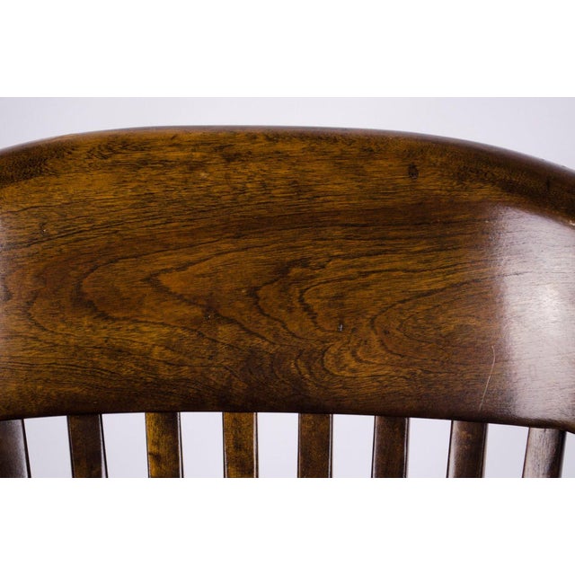 Vintage MidCentury B. L. Marble Chair Company Walnut Bank of England