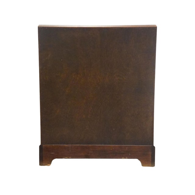 High End Solid Mahogany Traditional Style 25" Chairside Chest / Accent End Table For Sale - Image 12 of 13
