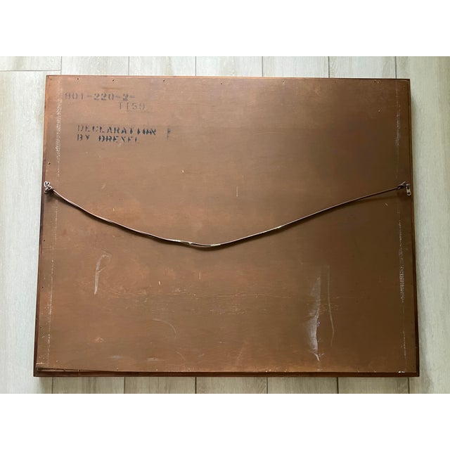 Drexel Kipp Stewart for Drexel Declaration Large Walnut Mirror, 1950s For Sale - Image 4 of 9