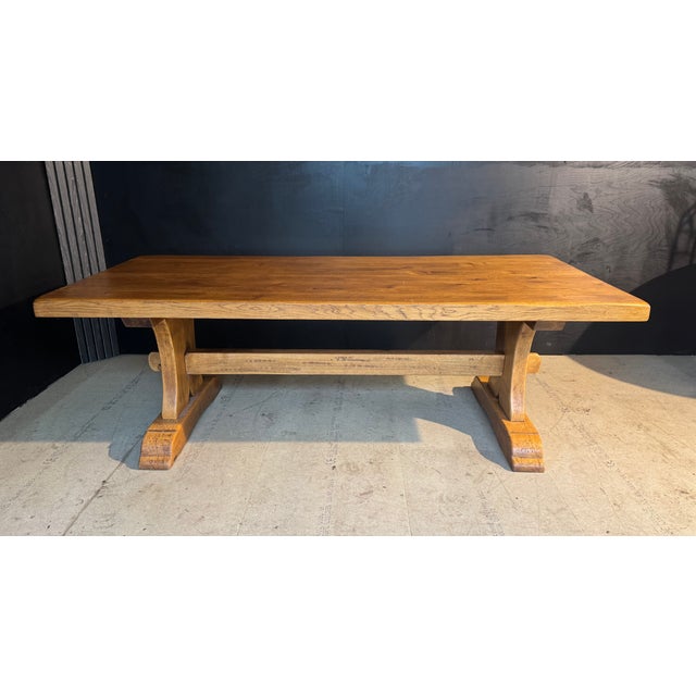 Oak Farmhouse Dining Table, 1930s For Sale - Image 14 of 14