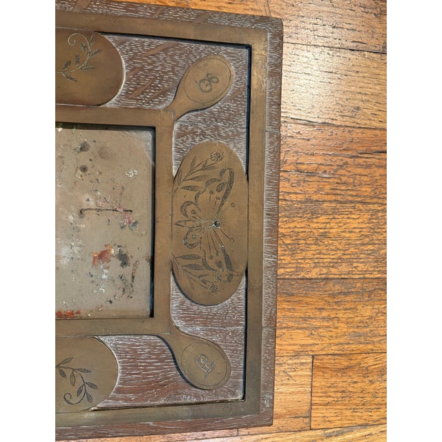 1910s French Brass Picture Frame, Circa. 1910 For Sale - Image 5 of 14