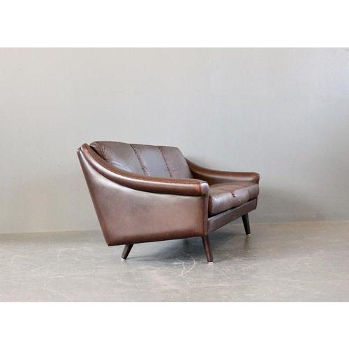 Mid-Century Danish Matador Leather Sofa by Aage Christiansen, 1960s For Sale - Image 11 of 15