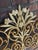 Champagne 1960s Mid-Century French Floral Tole Headboard | Newly Painted and Hand Gilt | Full For Sale - Image 8 of 10