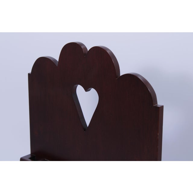 1980s 1980s Colonial Williamsburg Virginia Metalcrafters Mahogany Spoon Display Rack For Sale - Image 5 of 12