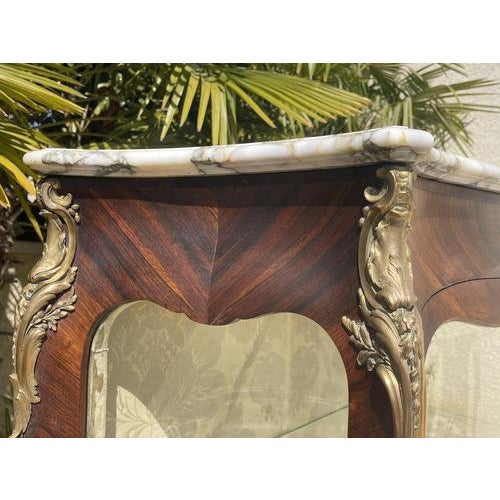 Louis XV Curved Display Case by François Linke For Sale - Image 10 of 13