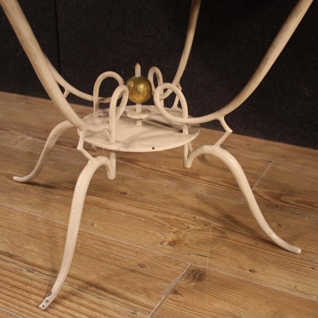 French Coffee Table in Painted Metal, 1960s For Sale - Image 9 of 13