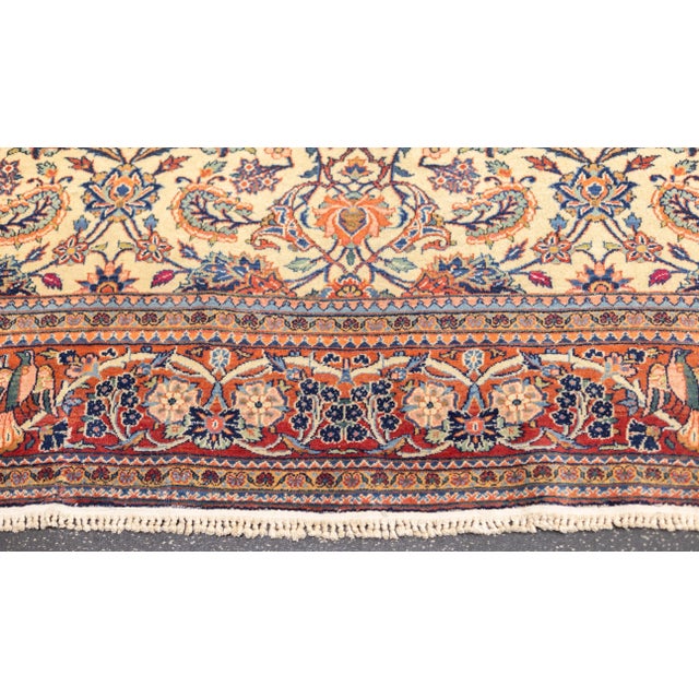Antique Persian Kashan Rug 6'9" X 9'3'' For Sale - Image 4 of 11
