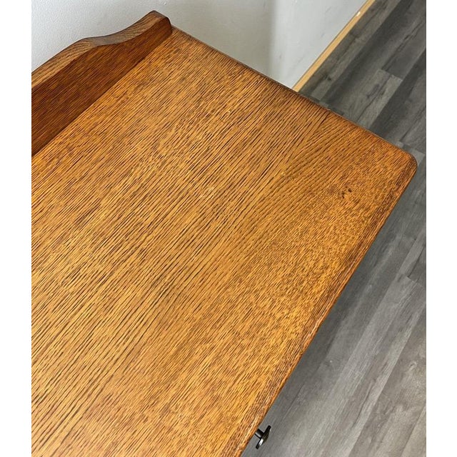 Vintage French Louis XIV Carved Oak Sideboard For Sale - Image 11 of 12