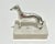Samuel Kirk & Son Sterling Silver Greyhound / Whippet Miniature Sculpture on Marble Base – Solid 925 – Baltimore For Sale - Image 4 of 12