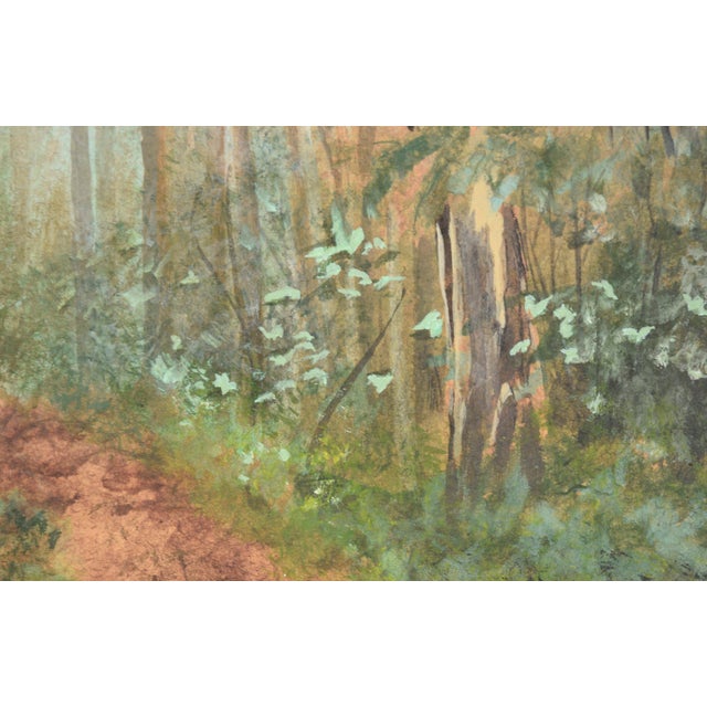 1970s Misty Forest, 1970s Landscape by Gary Hicks For Sale - Image 5 of 11