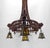 Gothic Chandelier Carved with Jesters & Lanterns, France, 1900s For Sale - Image 5 of 18