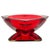Late 20th Century Vintage Waterford Metra Ruby Red Cut Crystal Bowl Signed Modernist Ireland 9.75” For Sale - Image 5 of 9