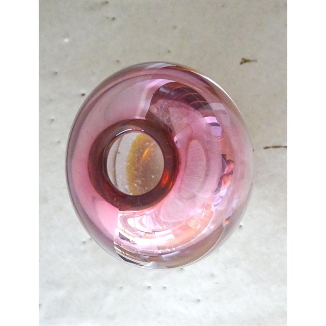 Pink Glass Vase, 1960s For Sale - Image 6 of 10