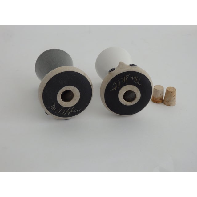 Mr Salt and Mrs Pepper Shakers by David Gil for Bennington Pottery Vermont 2 Pieces Chairish