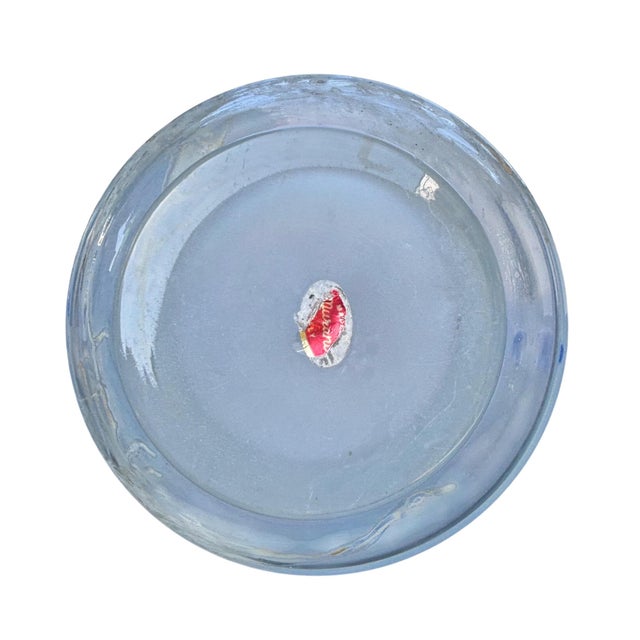 Murano Scavo Glass Amphora Vase With Cobalt Blue Handles For Sale - Image 13 of 17