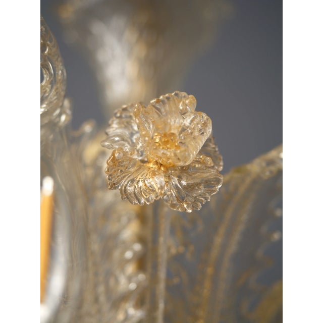 Small Venetian 6-Arm Chandelier For Sale - Image 9 of 12