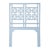 Coastal Palm Springs Platform Bed Twin, Light Blue For Sale - Image 3 of 7