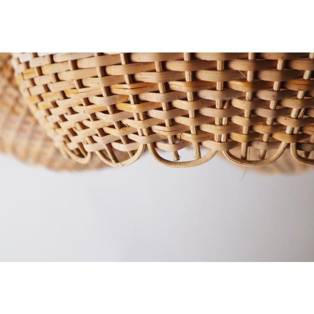 Mid-Century Modern Wicker Pendant Lamp, 1960s For Sale - Image 16 of 18