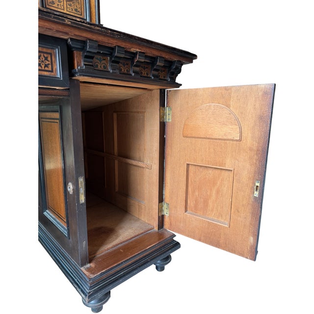 Late 19th or Early 20th Century a Bruce James Talbert-Inspired Victorian Writing Desk For Sale - Image 10 of 18