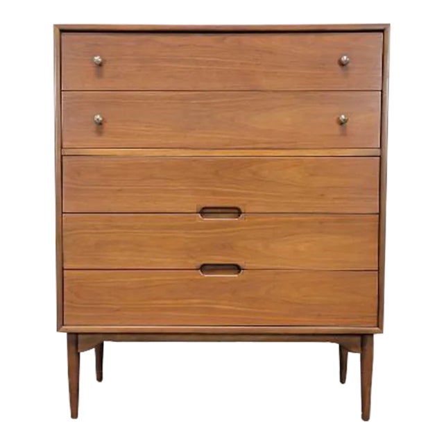 1960s Mid Century Modern Brown Saltman Dresser For Sale