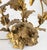 19th Century Electrified Floral Poppy Flower Bronze Candelabra Table Lamp For Sale - Image 9 of 18