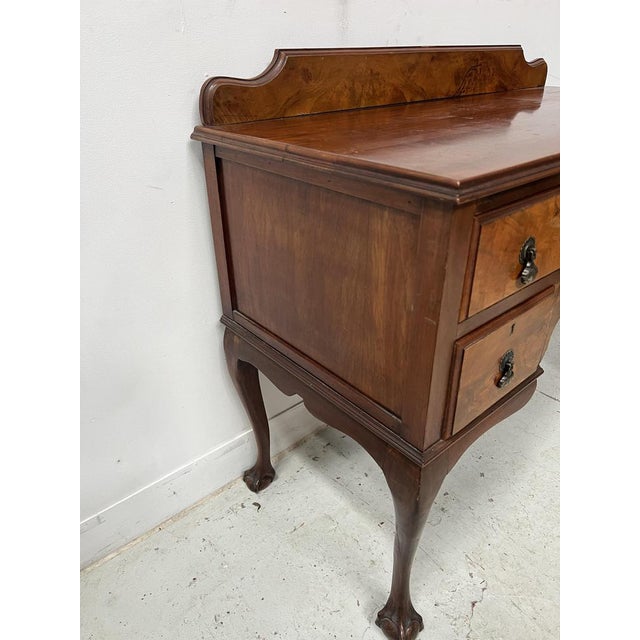 Regency Flat Desk in Mahogany and Veneer, 1800s For Sale - Image 6 of 10