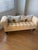 Beautiful Cream Yellow Chesterfield Settee For Sale - Image 12 of 12