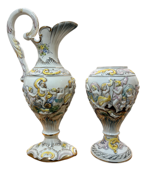 Jug and Pitcher from Alcobaça, 1970, Set of 2