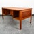 1960s Mid Century Danish Modern Desk Floating 4 Drawer Teak Executive File Large MCM For Sale - Image 5 of 12