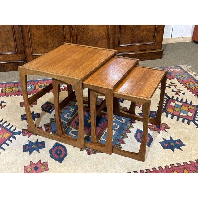 1970s English Nesting Tables in Teak from G-Plan, 1970s, Set of 3 For Sale - Image 5 of 12