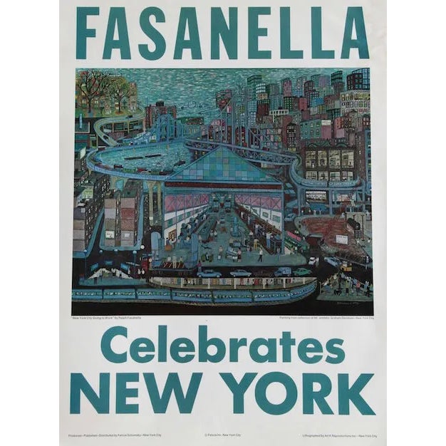 Fasanella, "Fasanella Celebrates New York," Poster For Sale