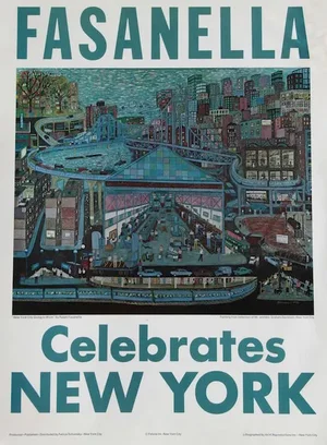 Fasanella, "Fasanella Celebrates New York," Poster