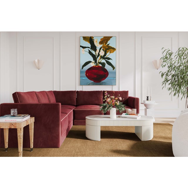 Discover the timeless elegance of the Willow Sectional, a modular masterpiece upholstered in luxurious velvet. This...