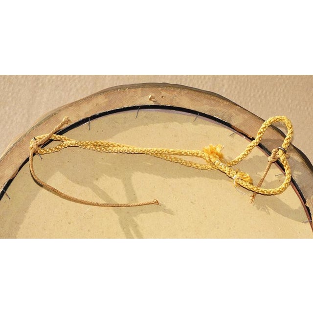 Vintage French Original Paint Convex Butlers Wall Mirror, 1940s For Sale - Image 11 of 12